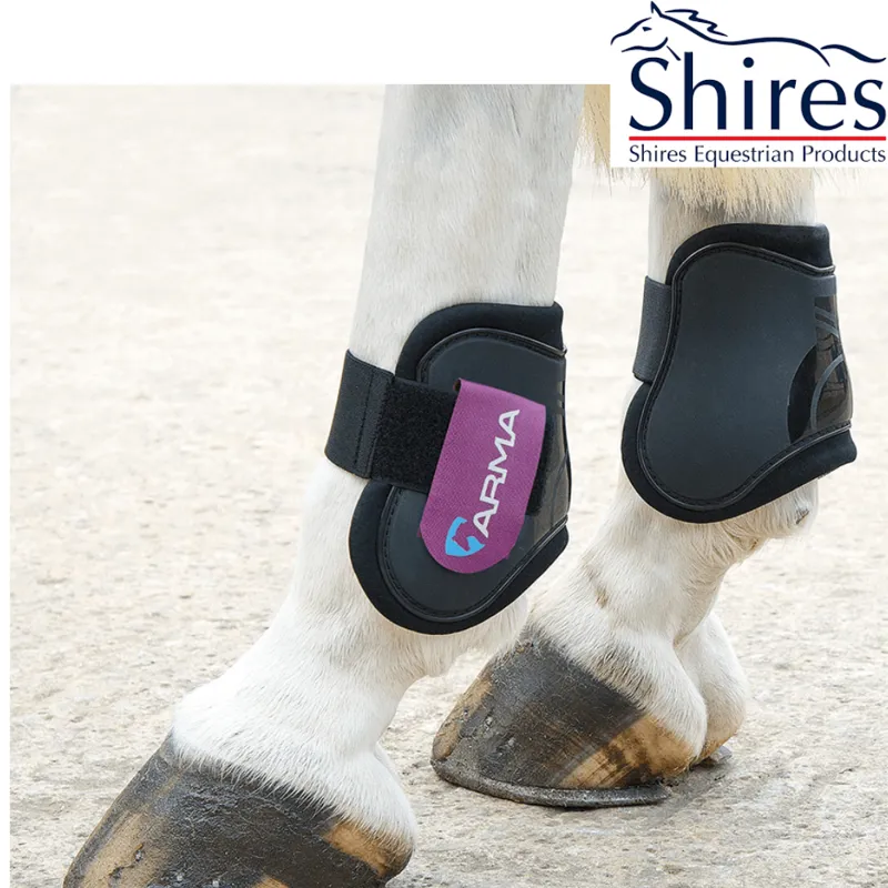 Shires Arma Fetlock Boots - Black/Purple 